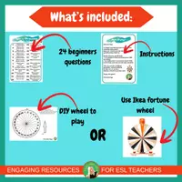 Vista previa - Juegos / Gamificación - Spin-a-Wheel WH Questions | Speaking Game for Kids | Conversation - página 2