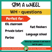 Vista previa - Juegos / Gamificación - Spin-a-Wheel WH Questions | Speaking Game for Kids | Conversation - página 3