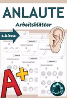 Vorschau - Arbeitsblätter - Anlaute hören Klasse 1 – Arbeitsblätter A–Z (Deutsch) - Deckblatt
