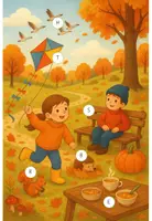 Vorschau - Arbeitsblätter - Lesespur Herbst (Klasse 1-2) Leseverständnis - Seite 1