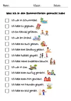 Vorschau - Arbeitsblätter - Sommer Arbeitsheft Deutsch Grundschule - Lesen, Schreiben, Lückentexte, Rätsel - Seite 2