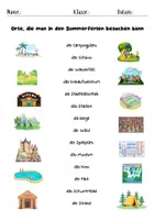 Vorschau - Arbeitsblätter - Sommer Arbeitsheft Deutsch Grundschule - Lesen, Schreiben, Lückentexte, Rätsel - Seite 3