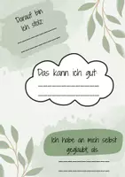 Vorschau - Arbeitsblätter - Arbeitsblatt Steckbrief Reflexion, Gefühle und Dankbarkeit - Seite 1