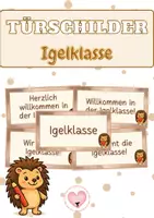 Vorschau - Anderer Materialtyp - Türschilder - Igelklasse - Deckblatt