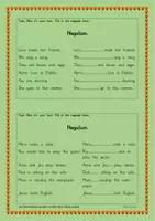 Vorschau - Aufgabenkarten - Allie´s cards English Grammar Negation - Seite 3