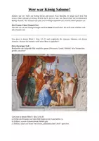 Vorschau - Arbeitsblätter - König Salomo in der Bibel - Deckblatt