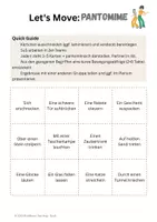 Vorschau - Aufgabenkarten - Sportunterricht: Tanz – Pantomime als kreativer Einstieg (Kl. 5/6) - Seite 1