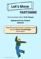 Vorschau - Aufgabenkarten - Sportunterricht: Tanz – Pantomime als kreativer Einstieg (Kl. 5/6) - Deckblatt