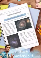 Vorschau - Unterrichtsreihen - Unser Universum - Galaxien - Deckblatt