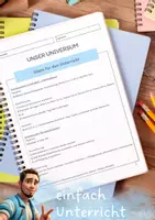 Vorschau - Unterrichtsreihen - Unser Universum - Ideen für den Unterricht - Deckblatt