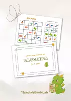 anteprima - Materiale interattivo - Sudoku con immagini da ritagliare 5x5 "La scuola" - Pagina di copertina