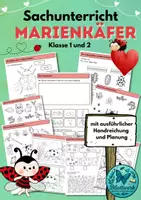 Vorschau - Stundenentwürfe - Marienkäfer im Sachunterricht Arbeitsblätter, Unterrichtsplanung - Deckblatt