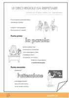 anteprima - Esercizi - Filastrocca delle dieci regole - Pagina 1