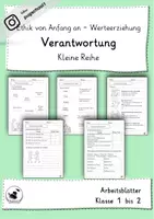 Vorschau - Arbeitsblätter - Verantwortung - Ethik von Anfang an - Werteerziehung - Deckblatt