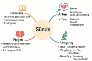 Vorschau - Arbeitsblätter - Arbeitsblätter "Sünde" + Lösung & MP3 + Mindmap + Infografik - Seite 2