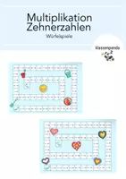 Vorschau - Spiele - Würfelspiele Multiplikation mit Zehnerzahlen - Deckblatt