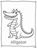 Vorschau - Mal- und Bastelvorlagen - Coloring North American Animals set 1 - Seite 2