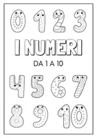 anteprima - Esercizi - I numeri da 1 a 10 - Pagina di copertina
