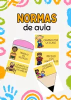 Vista previa - Para docentes: organización, planificación y formación - Tarjetas con normas de clase fundamentales. - Portada