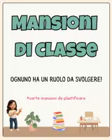 anteprima - Altro tipo di materiale - carte mansioni da plastificare - Pagina di copertina
