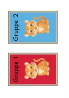 Vorschau - Bildkarten - Gruppenschilder, Tischgruppen Tiger / Tigerklasse - Seite 1
