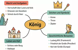 Vorschau - Arbeitsblätter - Arbeitsblätter zum Thema "König" + Lösung & MP3 + Mindmap + Infografik - Seite 2
