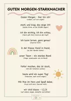 Vorschau - Arbeitsblätter - Guten Morgen-Starkmacher: Begrüßungsspruch für die Grundschule - Seite 2