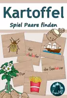 Vorschau - Spiele - 2./3. Klasse: Spiel Paare finden zum Thema Kartoffel - Deckblatt