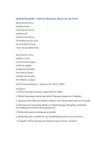 Vorschau - Arbeitsblätter - Gedicht Romantik – Clemens Brentano: Sprich aus der Ferne - Seite 1