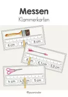 Vorschau - Aufgabenkarten - Messen - Klammerkarten (mit Selbstkontrolle) - Deckblatt