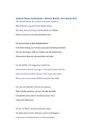 Vorschau - Arbeitsblätter - Gedicht Neue Sachlichkeit – Bertolt Brecht: Vom armen B.B. - Seite 1