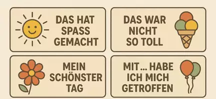 Vorschau - Bildkarten - Reflexionskarten Ferien, Erzählkreis, Morgenkreis - Deckblatt