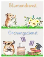 Vorschau - Poster - Klassendienste für die Hamsterklasse - Druckschrift - Seite 2
