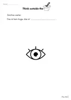 Vorschau - Arbeitsblätter - Think outside the box: Kreative Zeichen-Übung zum Weiterdenken - Deckblatt