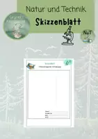 Vorschau - Arbeitsblätter - Skizzenblatt / Mikroskopische Zeichnung / NuT - Deckblatt