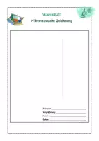 Vorschau - Arbeitsblätter - Skizzenblatt / Mikroskopische Zeichnung / NuT - Seite 1