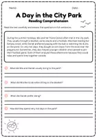 Vorschau - Arbeitsblätter - Reading Comprehension Klasse 5-6: Sommerferien - Seite 2