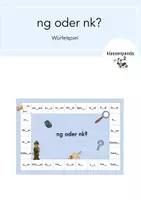 Vorschau - Spiele - Würfelspiel ng oder nk Rechtschreibung - Deckblatt
