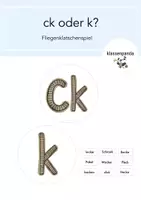 Vorschau - Spiele - Fliegenklatschenspiel ck oder k - Deckblatt
