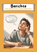 Vorschau - Arbeitsblätter - Die Zeitformen eines Berichts - Deckblatt