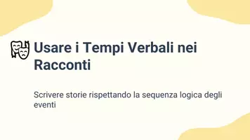 anteprima - Presentazioni / Lavagne - Usare tempi verbali appropriati - Pagina 1