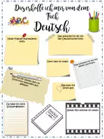 Vorschau - Arbeitsblätter - Erwartungen Deutschunterricht, erste Stunde - Deckblatt