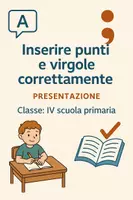 anteprima - Presentazioni / Lavagne - Inserire punti e virgole correttamente - Pagina di copertina