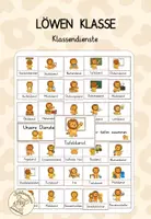 Vorschau - Mal- und Bastelvorlagen - Löwenklasse - Materialpaket - Seite 1