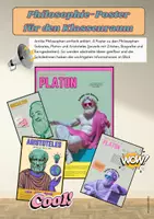 Vorschau - Poster - Philosophie-Poster für den Klassenraum – Antike Philosophen einfach erklärt! - Deckblatt