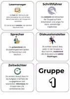 Vorschau - Bildkarten - Rollenkarten Gruppenarbeit – klare Aufgaben, strukturierte Ergebnisse - Deckblatt