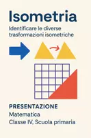 anteprima - Presentazioni / Lavagne - Identificare le diverse trasformazioni isometriche - Pagina di copertina