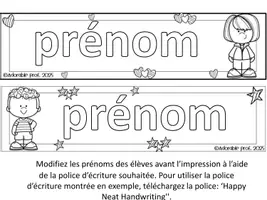 Aperçu - Affichage - MODIFIABLE- ÉTIQUETTES- enfants à colorier - Page 2