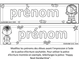 Aperçu - Affichage - MODIFIABLE- ÉTIQUETTES- enfants à colorier - Page 3