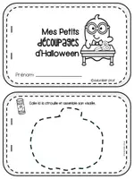 Aperçu - Feuilles d'exercices - Mes petits découpages d'Halloween - Page 1